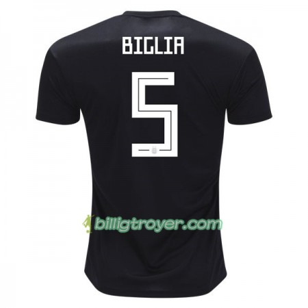 Billige Fotballdrakter Argentina Biglia 5 VM 2018 Bortedraktsett